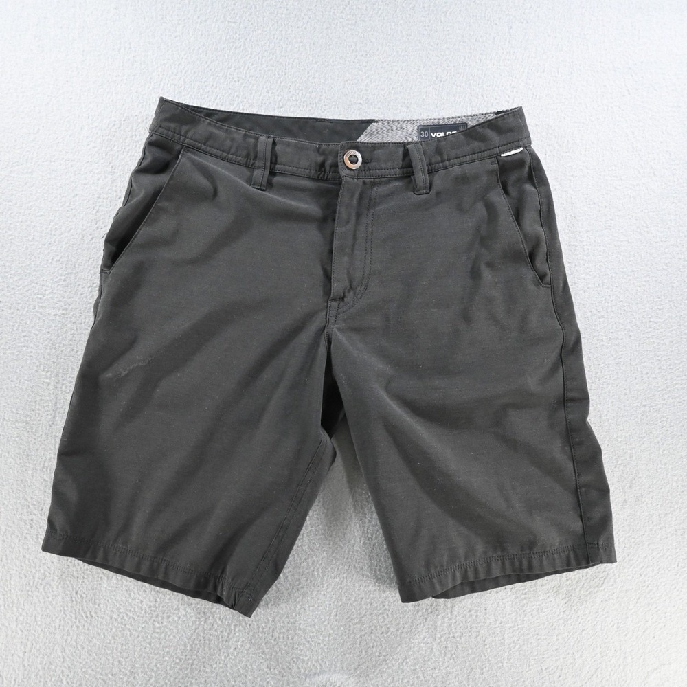 Volcom Mens Surf & Turf Hybrid Shorts 30 Black 4-Way Stretch